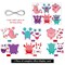 24 Pieces Valentines Day Craft Kits for Kids, DIY Craft Ornament Valentine Class Game Activities Make Your Own Valentine Cards